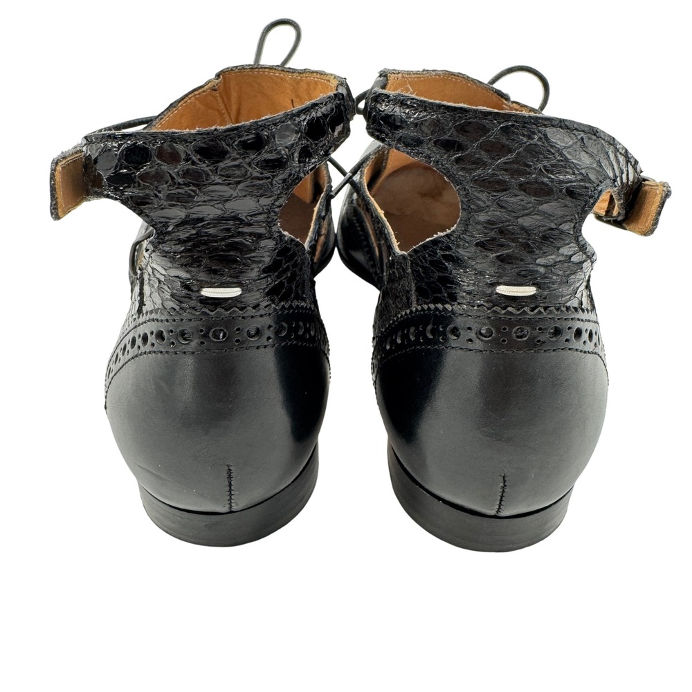 Maison Margiela Flats Ankle Strap Python & Leathe… - image 6